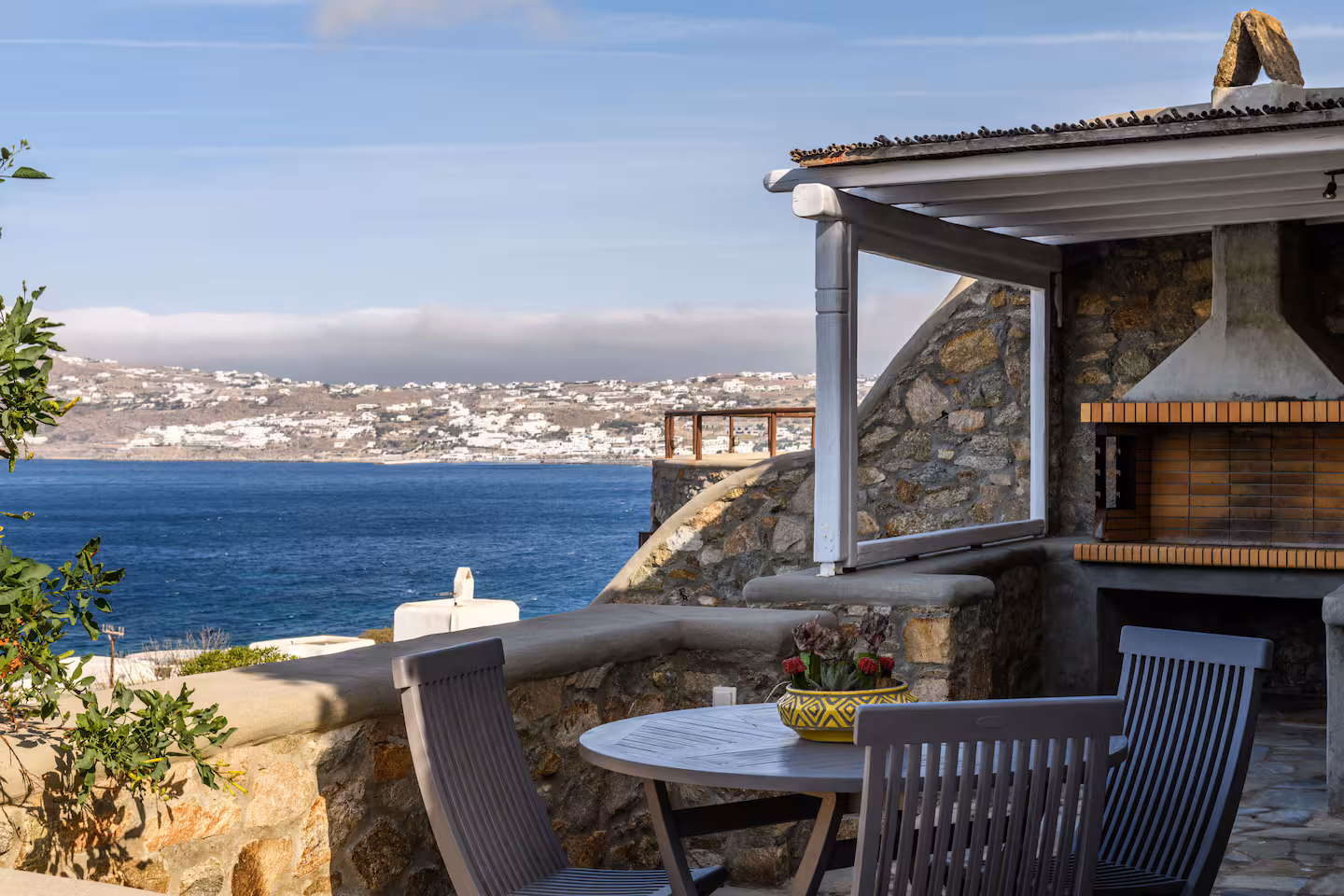 Vue panoramique sur la villa